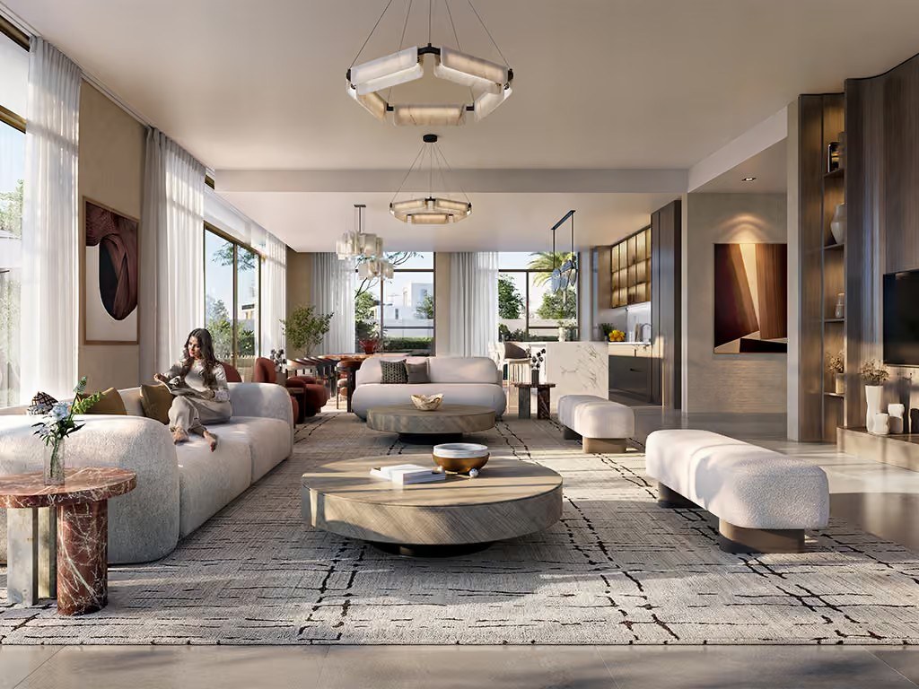 Avelia at The Valley by Emaar — open-plan living and dining