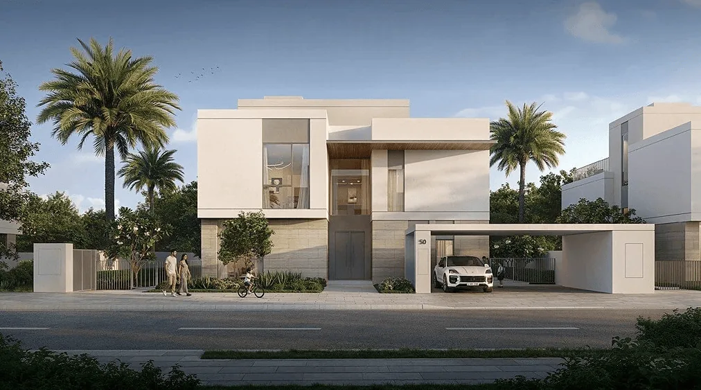 Five-bedroom Luxury villa front at Avelia at The Valley by Emaar