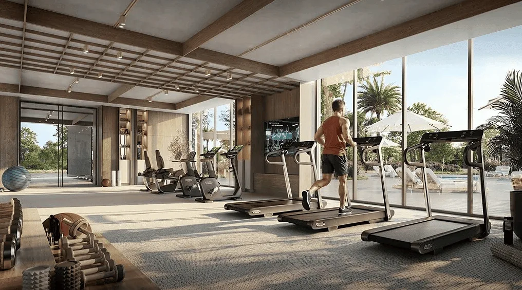 Fitness centre at Avelia at The Valley by Emaar
