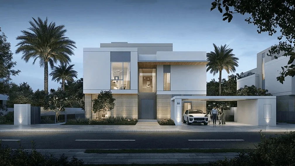Luxury villa entrance at Avelia at The Valley by Emaar