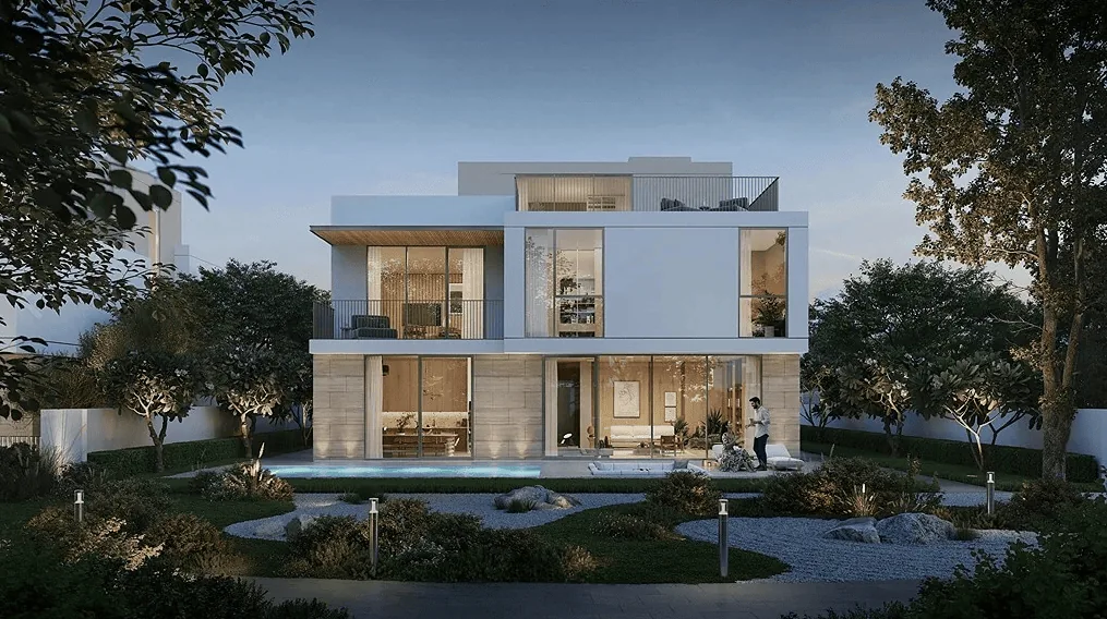 Luxury villa pool at Avelia at The Valley by Emaar