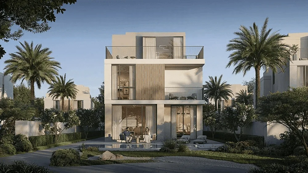 Premium villa rear elevation at Avelia at The Valley by Emaar