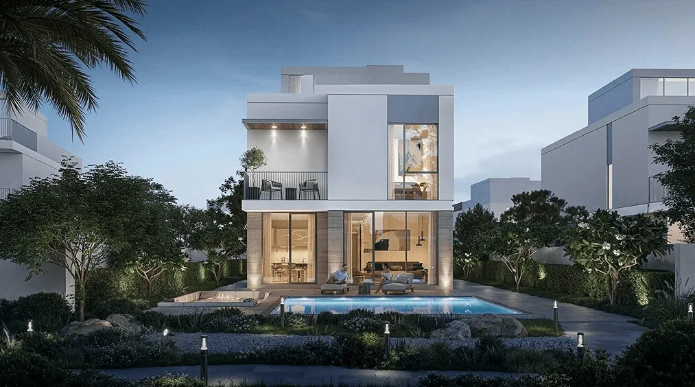 Villa pool terrace at Avelia at The Valley by Emaar
